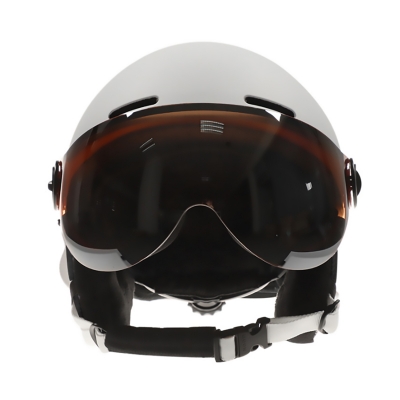 Лыжный шлем с очками Moon white L-2