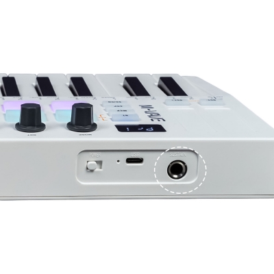 Беспроводная MIDI-клавиатура M-VAVE SMK-25 II белая-9