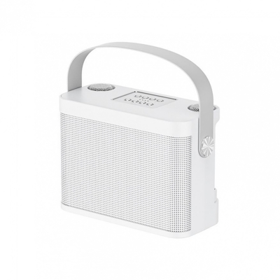 Беспроводная Bluetooth караоке система MicDrop с микрофонами, белый-2