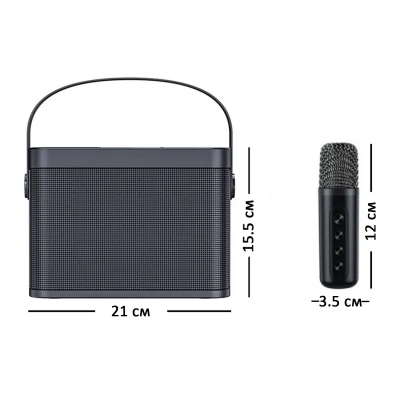 Беспроводная Bluetooth караоке система MicDrop с микрофонами. черный-5