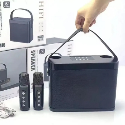 Беспроводная Bluetooth караоке система MicDrop с микрофонами. черный-6