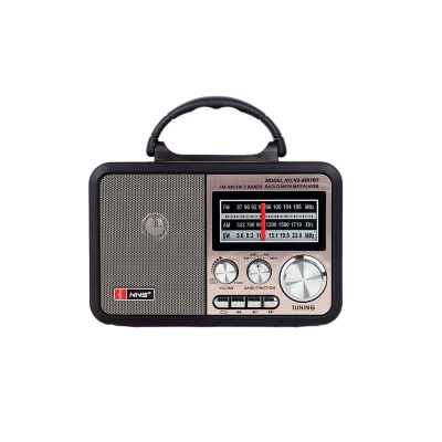 Радиоприемник ретро радио с аккумулятором Manio Brown-3