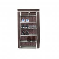 Тканевый шкаф для обуви на 6 полок 60х30х108 см коричневый