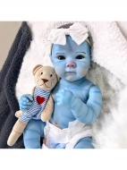 Силиконовая кукла Реборн девочка-аватар Нейтири, 50 см