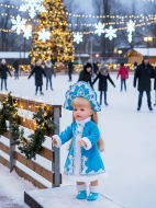 Говорящая силиконовая кукла Реборн Снегурочка, 55 см