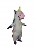 Надувной костюм Единорог, белый