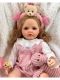 Силиконовая кукла Реборн девочка Элизабет, 55 см