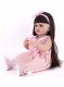 Говорящая силиконовая кукла Реборн девочка Кэтрин, 55 см