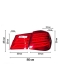 Комплект задних фар для автомобиля Chevrolet Cruze 2009-2014, 4 шт., арт. TL-Cruze-WH-Red