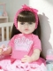 Говорящая силиконовая кукла Реборн девочка Сара, 55 см