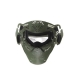 Игровая тактическая маска К2 с козырьком зеленая